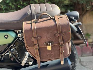 Borsa laterale Franco Cuoio per moto