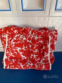 Borsa Kipling rosso fantasia