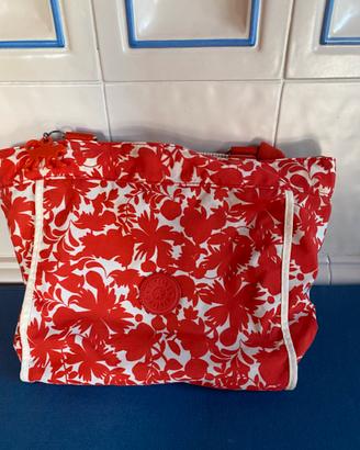Borsa Kipling rosso fantasia