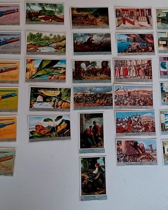 Lotto 29 figurine storiche Liebig anni '60