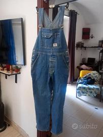 Salopette vintage in denim blu