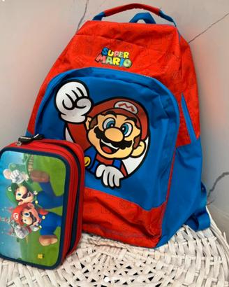 Zaino e astuccio Super Mario