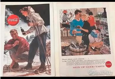Stampe coca cola pubblicita