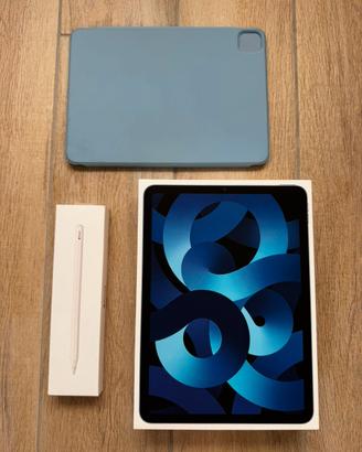iPad Air (2022) + Apple Pencil 2 + Cover Magnetica