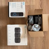 Blink Outdoor 3 + Video Doorbell con Sync Module