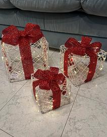 pacchi natale con luci 