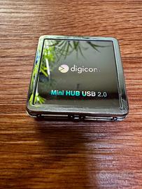 Mini Hub USB 2.0 Digicom 4 Porte Compatto