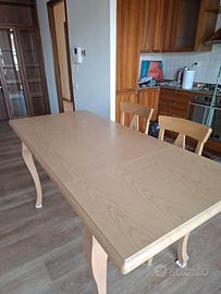 Tavolo in legno rovere estendibile