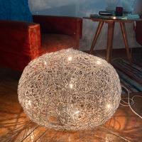 Grande lampada design da terra in fil di ferro