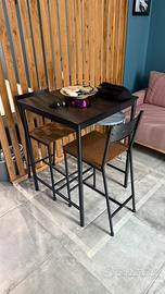 Tavolo alto da Bar con sedie ikea