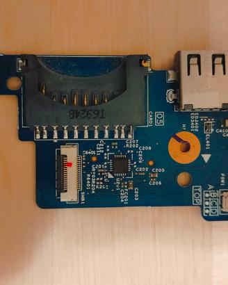 Scheda interna con porta USB  per notebook 