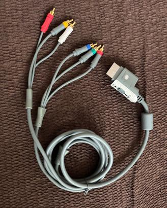 Microsoft Xbox 360 cavo av componente originale