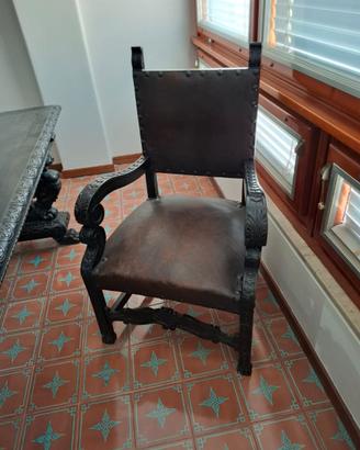 Arredo Studio Completo in Legno Intagliato-BLOCCO
