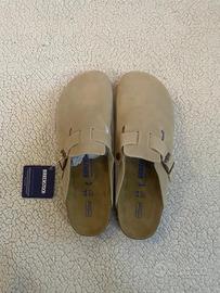 Birkenstock boston bianche tabacco