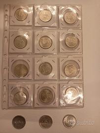 Lotto di 15 monete 500 lire argento