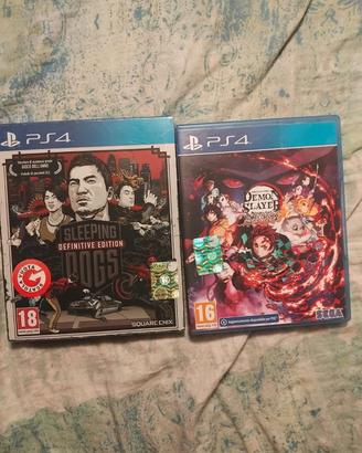 demon Slayer & sleeping dogs con art book ps4