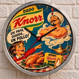 orologio da parete manifesto vintage 