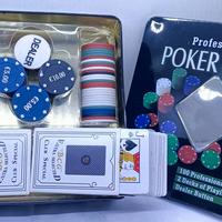 Carte da gioco poker confezione latta