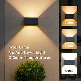 Lampada da parete per esterni Up and Down