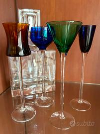 Set 4 bicchieri da amaro di design