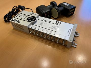 Impianto centralizzato 6/9 DVB-S2 + DVB-T2