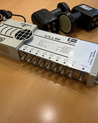 Impianto centralizzato 6/9 DVB-S2 + DVB-T2