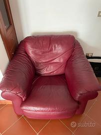 Poltrona come nuova pelle vera