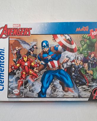 Puzzle Avengers Supercolor Maxi 104 pezzi, età 4+