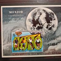 Francobolli Ciad/ Tchad 1970 Mexico '70 3 fogl mn