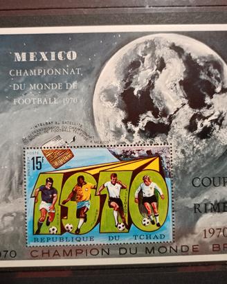 Francobolli Ciad/ Tchad 1970 Mexico '70 3 fogl mn