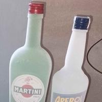 Due bottiglie vuote effetto Floccatura 