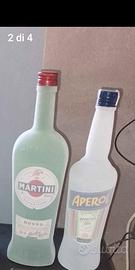 Due bottiglie vuote effetto Floccatura 