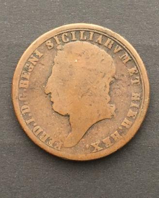 Moneta 5 tornesi 1817 Ferdinando I Borbone qBB