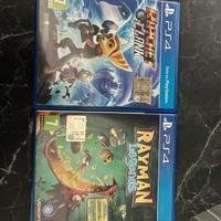 Lotto giochi ps4 rayman legend e rachet e clank
