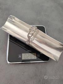 Elegante portagrissini in argento 800