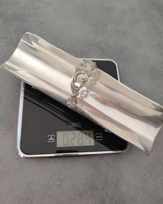 Elegante portagrissini in argento 800