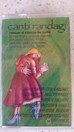 Fabrizio de andre' mc musicassetta canti randagi