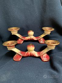 Coppia candelabri «Bay Keramik» 1950