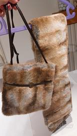 Just Cavalli Pochette tracolla + Sciarpa in Ecopel