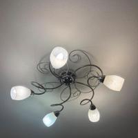 Nr 3 Lampadari da soffitto in metallo cromato