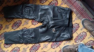 pantaloni axo in pelle moto strda