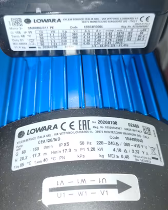Pompa trifase acciaio inox 