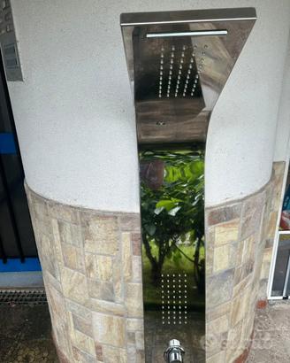 Colonna doccia in acciaio termostatica