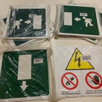Cartelli segnaletica alluminio uscita emergenza