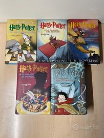 Lotto primi 5 libri Harry Potter – Salani Editore