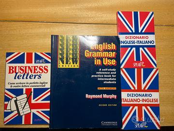Libri di Inglese, dizionari, grammatica, letters