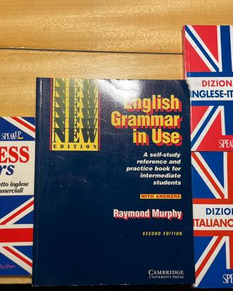 Libri di Inglese, dizionari, grammatica, letters