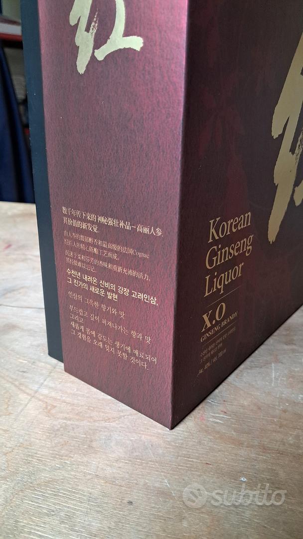 Liquore al Ginseng Coreano XO Brandy (700ml/40%) - Collezionismo