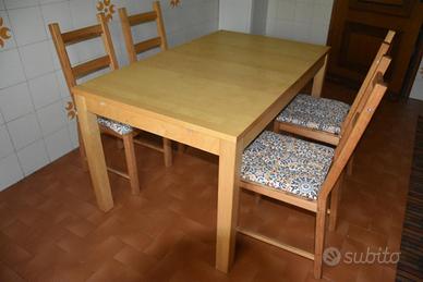 Tavolo ikea allungabile + 4 sedie