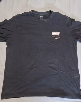 T-shirt Levi’s Uomo Nera 100% Cotone – Taglia L/G